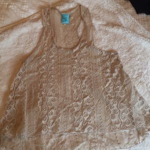 H.I.P Lace Overlay Tank